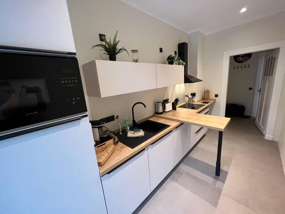 Soul-Apartment Terrasse Privat-Parkplatz Boxspringbett 55Zoll Tv Wlan Leipzig Buitenkant foto
